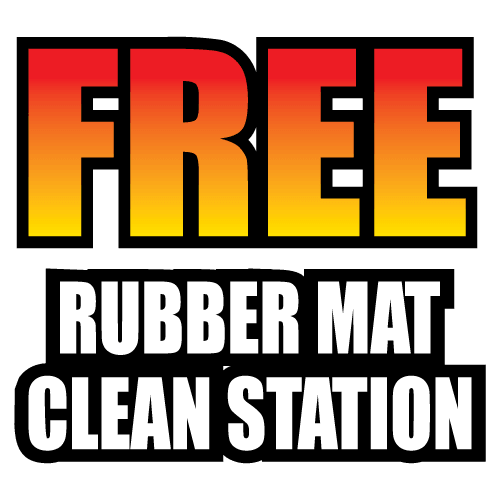 amenities free rubber mat clean station